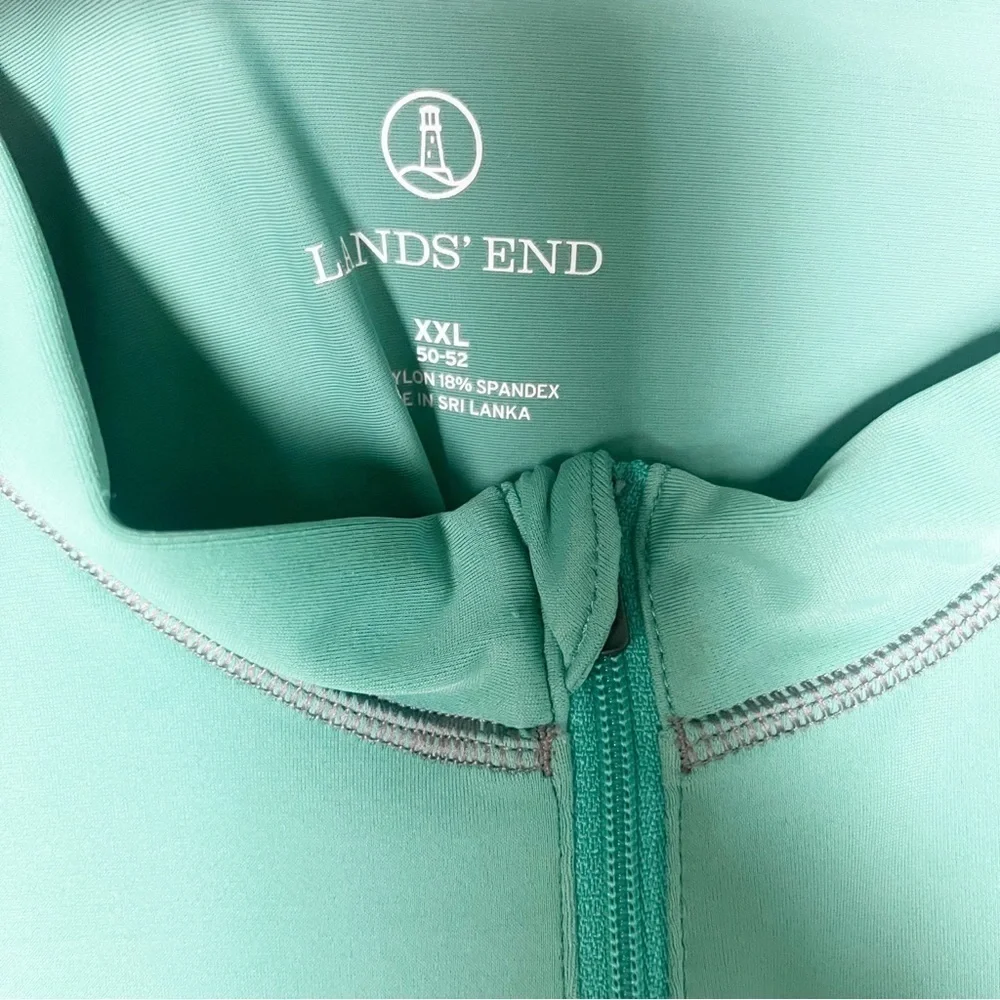 Lands End Unisex long sleeve plus size Rapid Dry Quarter Zip Pullover size XXL